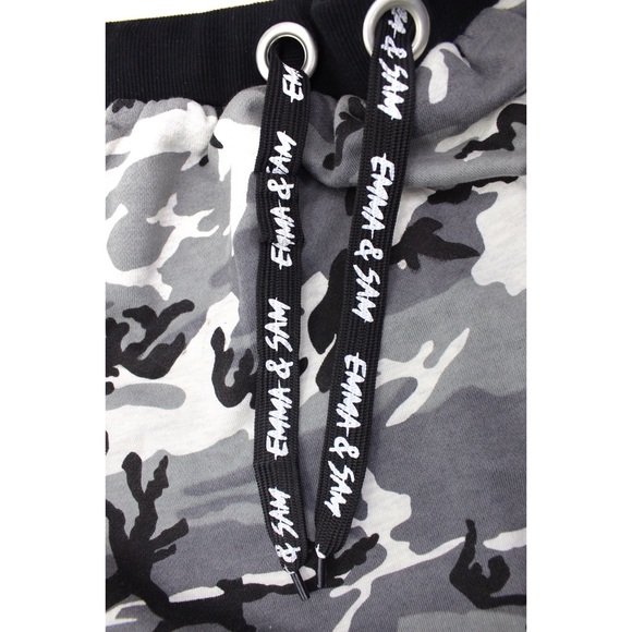 LF NWT Emma & Sam Camo Drawstring Mesh Mini Skirt - Picture 8 of 9